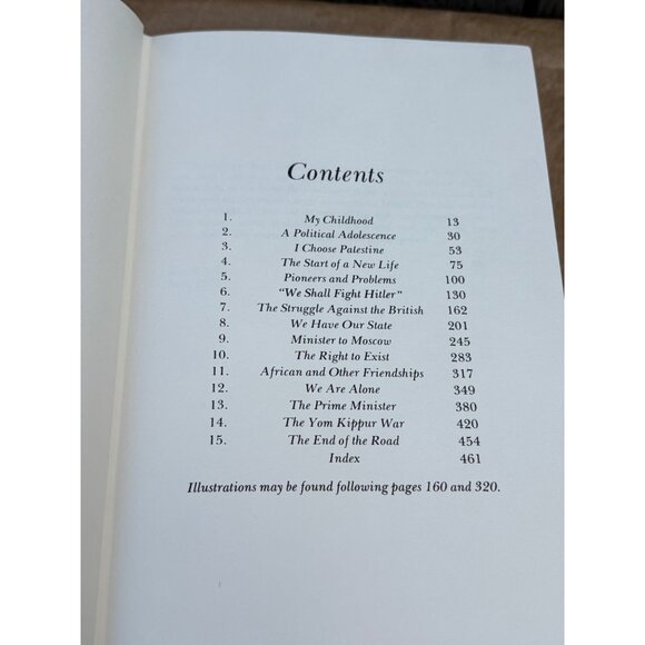 My Life By Golda Meir Hardcover Biography Book 1975 First American Edition - Picture 14 of 16